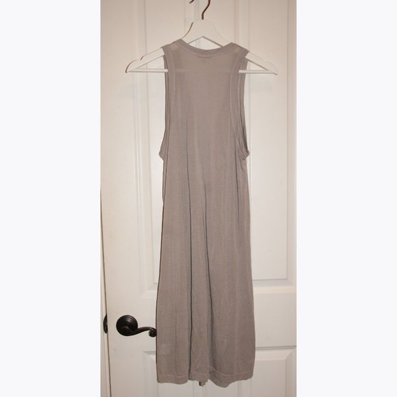 CLU Gray Jersey Knot Twist Front Tank Dress sz S - Picture 6 of 9